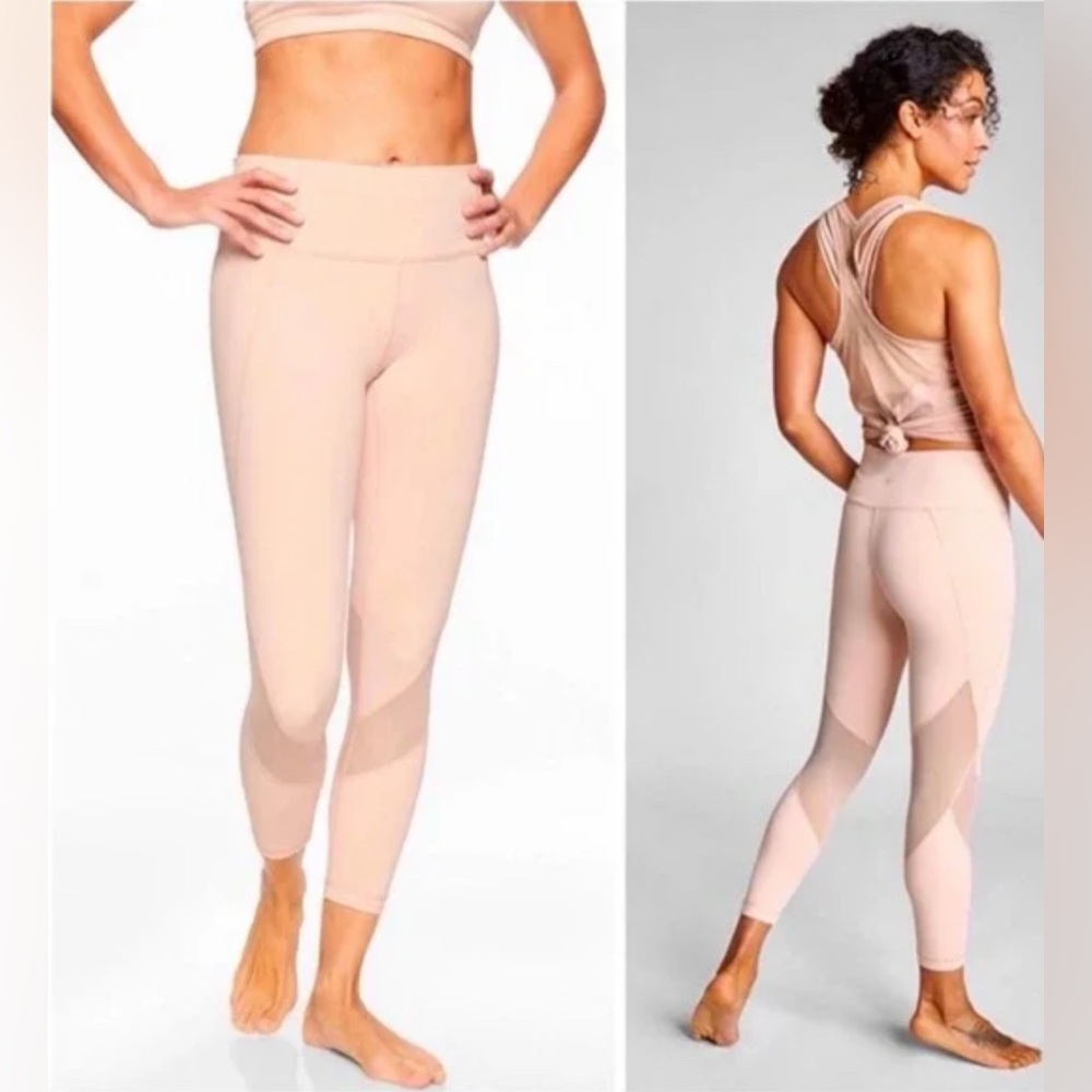 Athleta Eclipse 7/8 Leggings Ballerina Pink Sz M